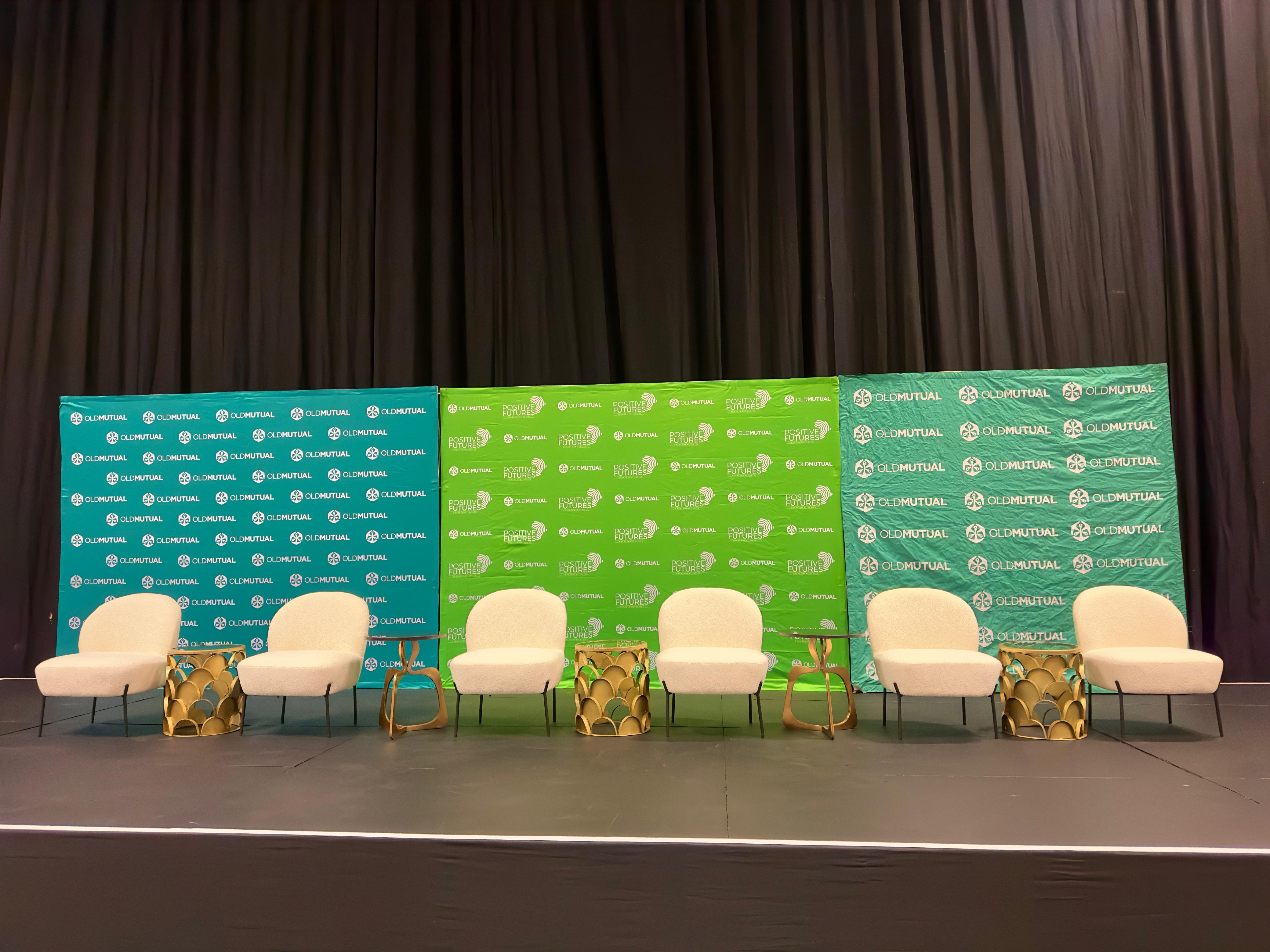 Corporate meeting and stage setup